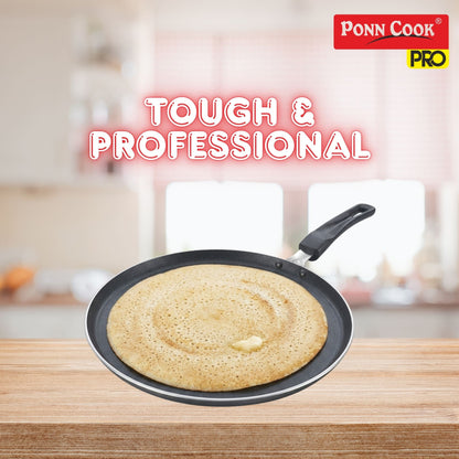 Ponn Cook Pro Plus Aluminium Non-Stick Induction Base Omni Dosa Tawa