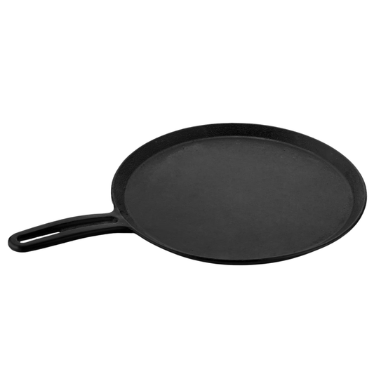 TRP Homey Retro Pre-Seasoned Cast Iron Dosa Tawa Long Handle