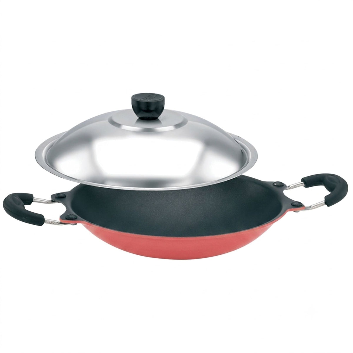 Ponn Cook Pro Aluminium Non-Stick Non-Induction Base Sleek Appam Pan, 230MM