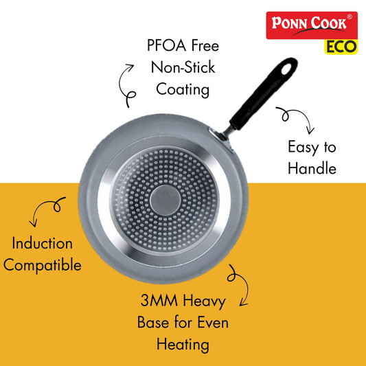 Ponn Cook Eco Plus Aluminium Non-Stick Induction Base Omni Dosa Tawa