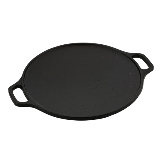 TRP Homey Retro Pre-Seasoned Cast Iron Dosa Tawa Double Handle